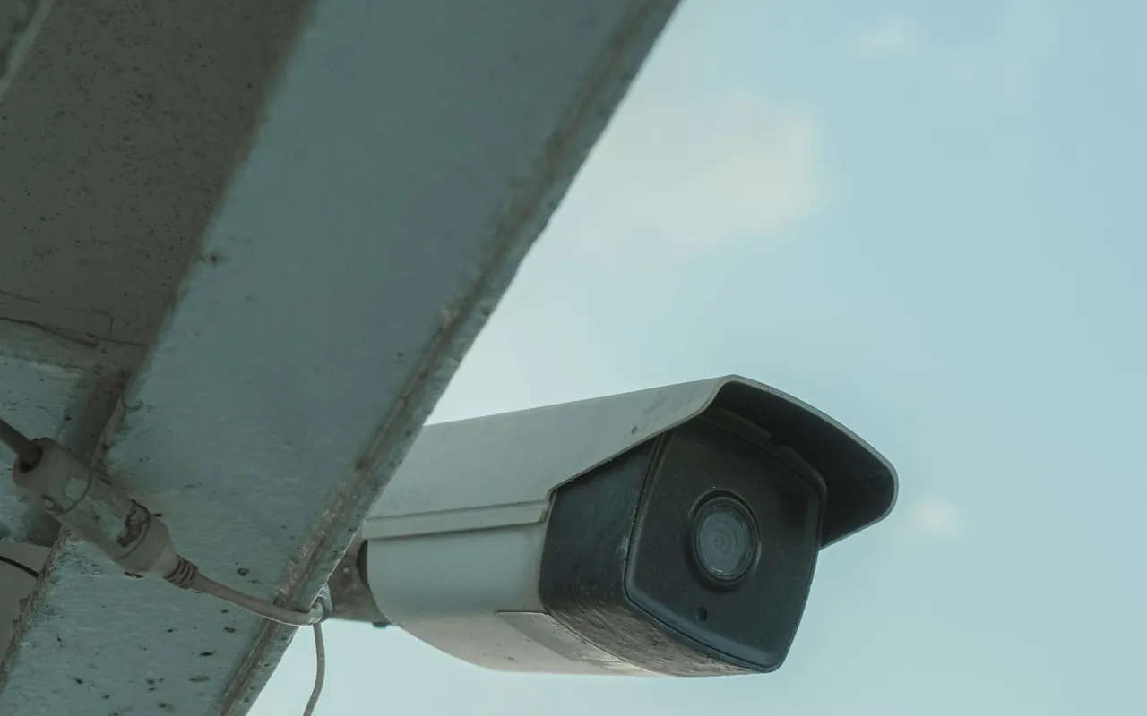 Completed home security project at a suburban home in the United States
