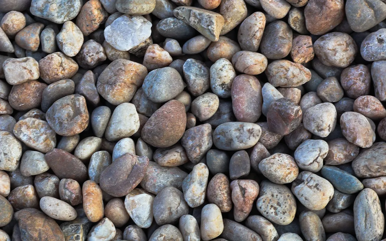 Close up of landscaping materials on a residential job site