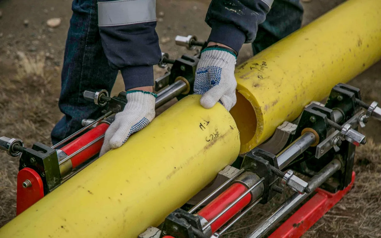 Contractor installing plumbing at a home in the United States