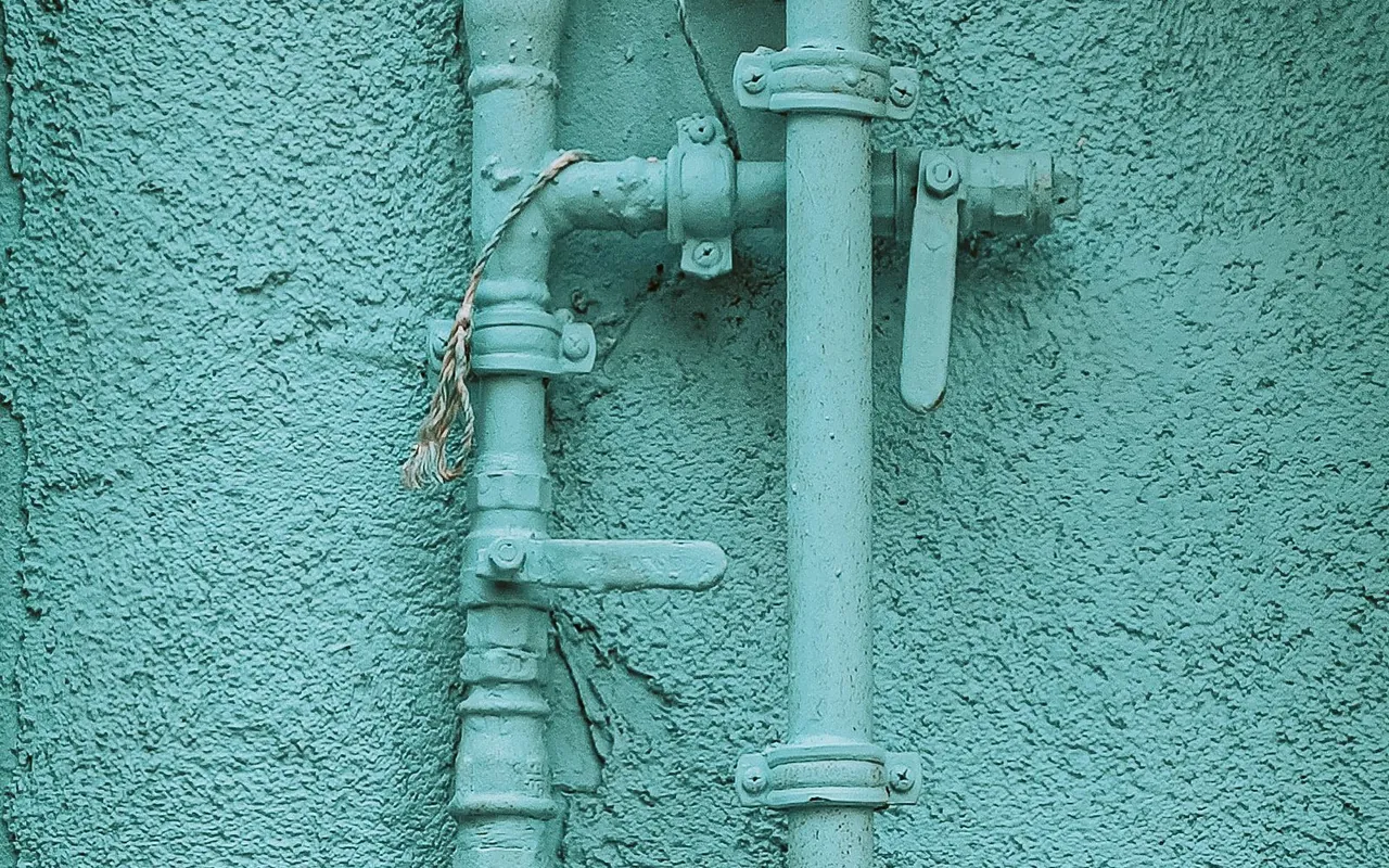 Close up of plumbing materials on a residential job site
