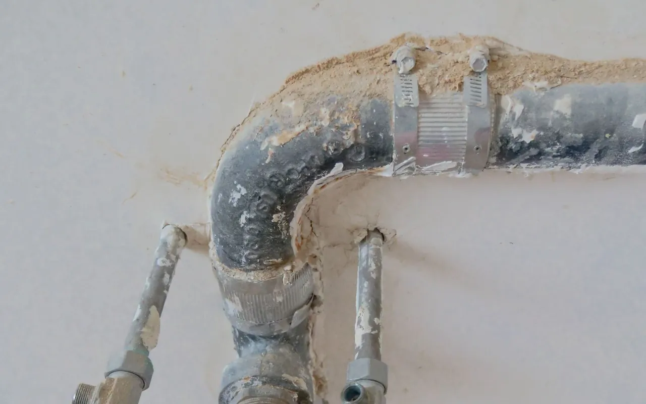Completed plumbing project at a suburban home in the United States